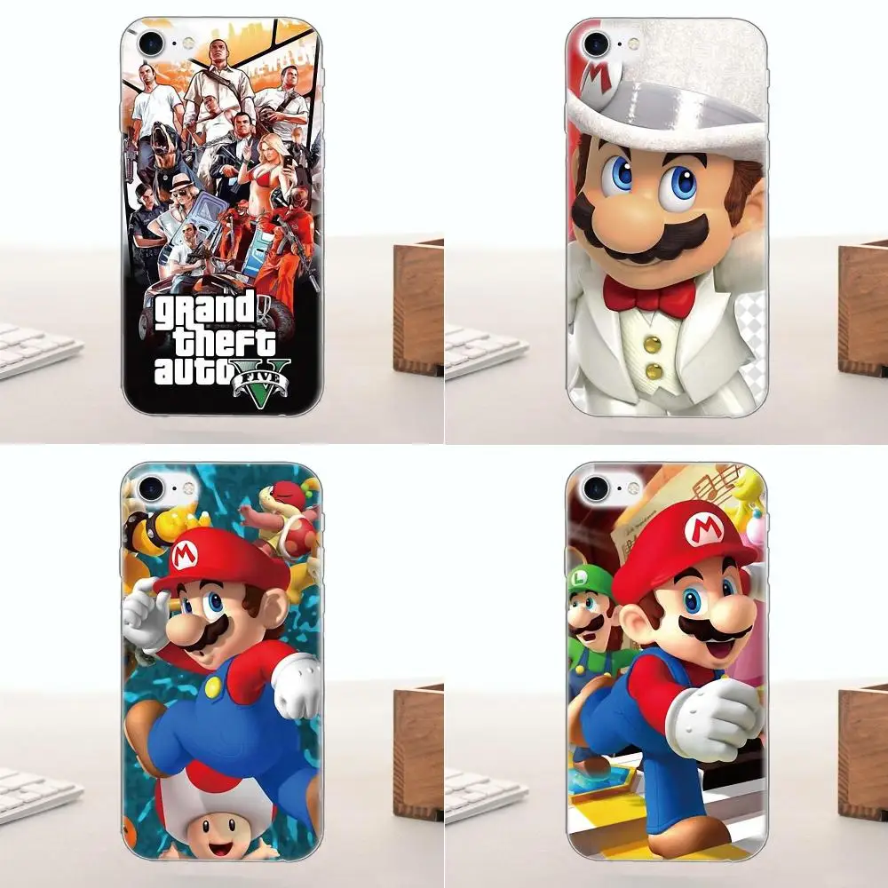Чехол для мобильного телефона из ТПУ GTA Grand Theft Auto Marios HTC 530 626 628 630 816 820 One A9 M7 M8 M9 M10 E9