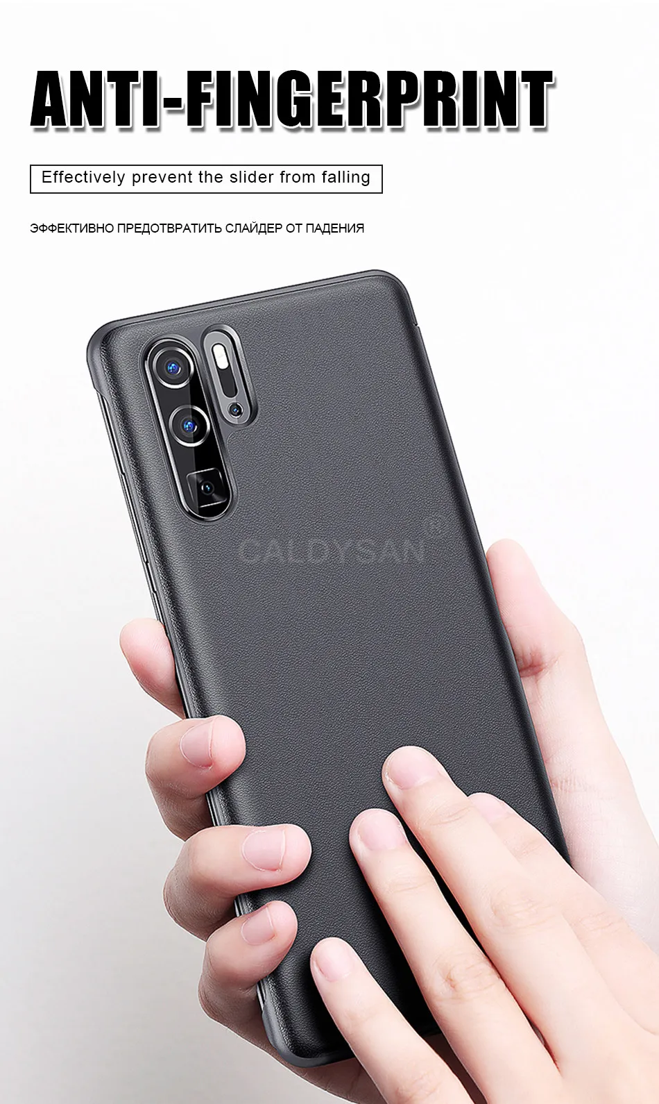 Luxury Smart View Leather Flip Case For Huawei P30 P20 Lite Phone Case For Huawei P20 P30 Pro Honor 8x Shockproof Case Cover