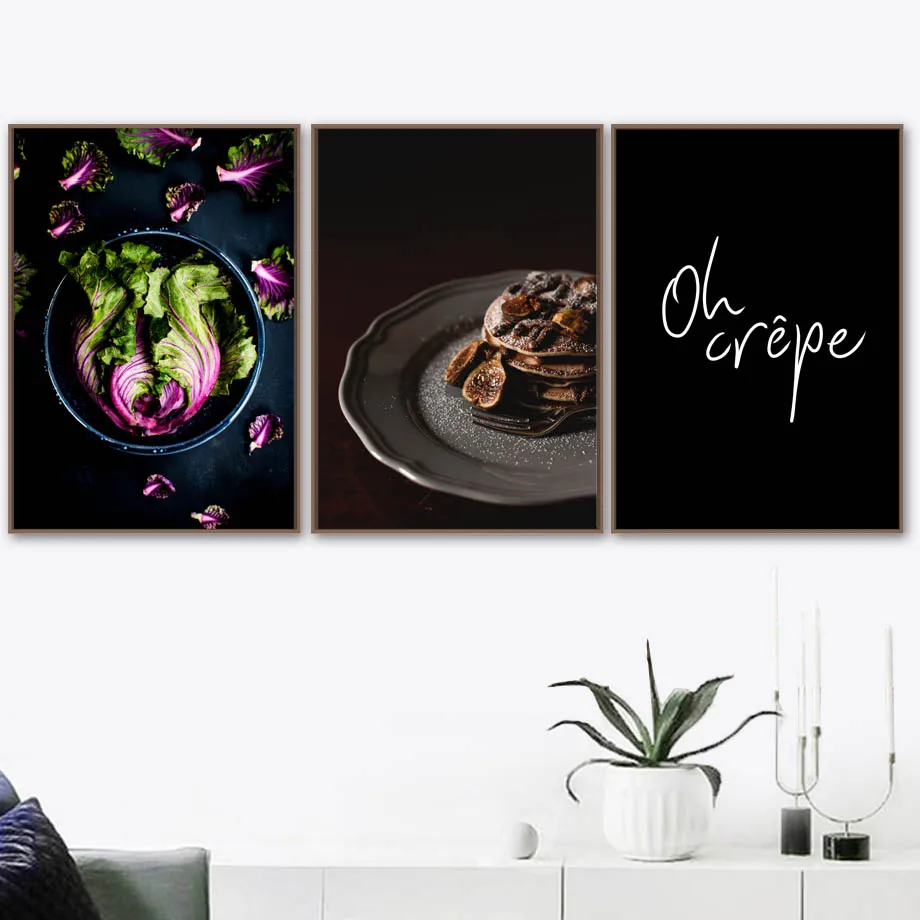 Chocolate-Vegetables-Quotes-Wall-Art-Canvas-Painting-Nordic-Posters-And-Prints-Wall-Pictures-For-Living-Room (2)