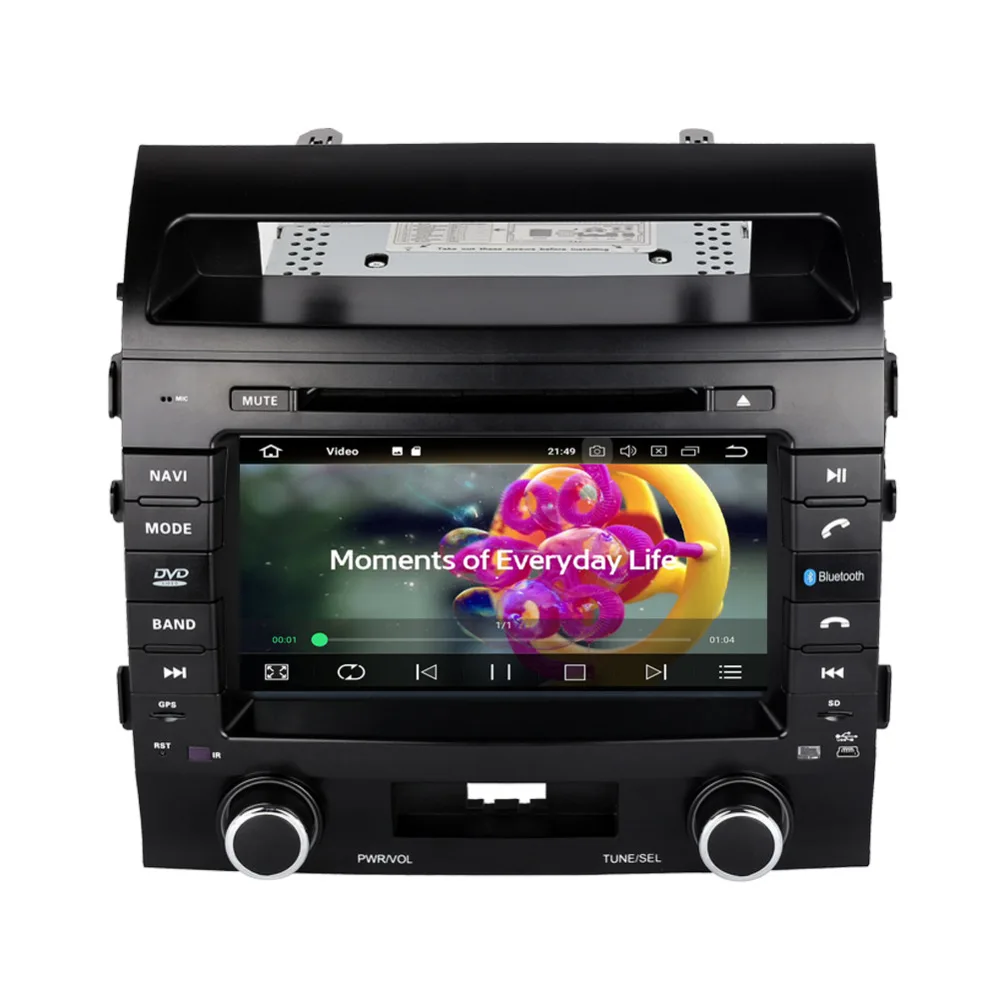 Android 8.0 Octa Core 4GB+32GB Car GPS Head Unit For Toyota Land Cruiser Lc200 2004-2015 Radio Stereo DVD Multimedia Player | Автомобили и