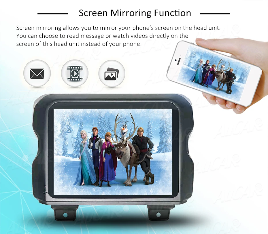 Perfect AuCAR 8.4" Android 8.0 car radio Car DVD Player for Jeep Wrangler jk 2018 car Stereo GPS Navigation system HD radio IPS WIFI 10