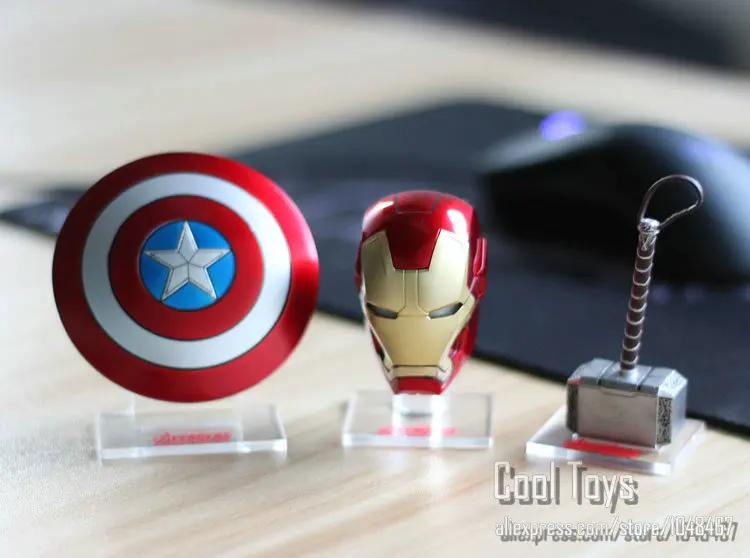 The Avengers desk accessories figure 7cm iron man helmet Captain