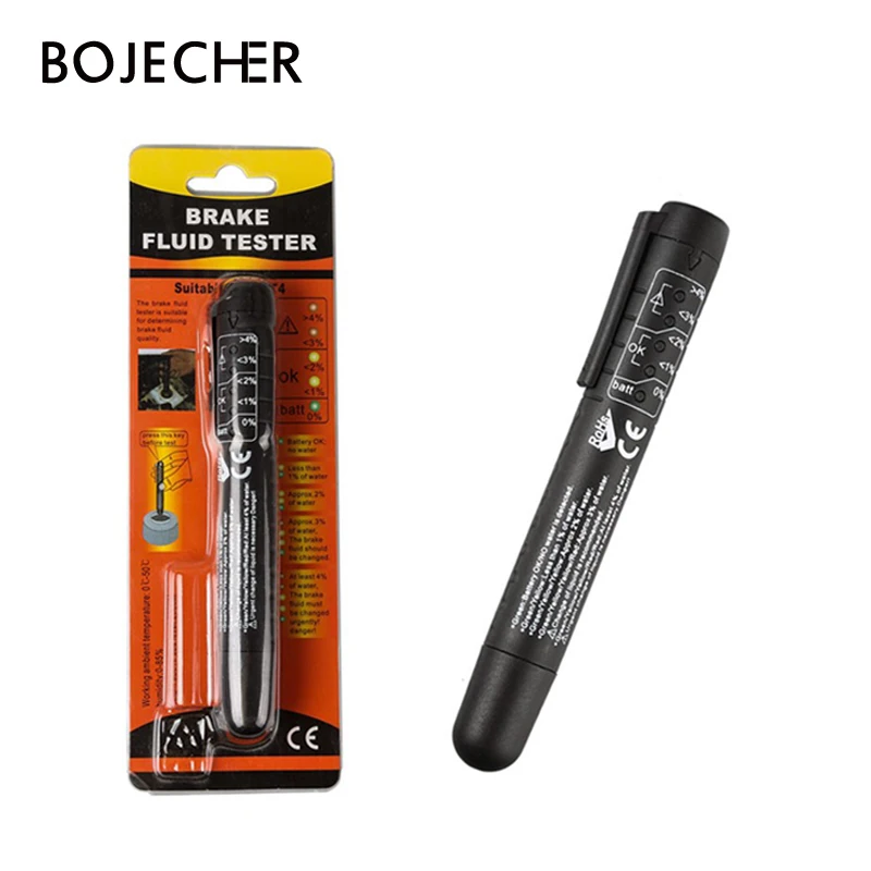 Brake Fluid Tester Pen 5 LED Car Vehicle Auto Automotive Testing Tool