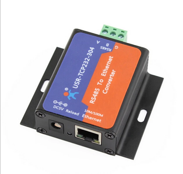 

2 Pcs Q14870-2 USR-TCP232-304 Serial RS485 to TCP/IP Ethernet Server Converter Module with Built-in Webpage DHCP/DNS Supported