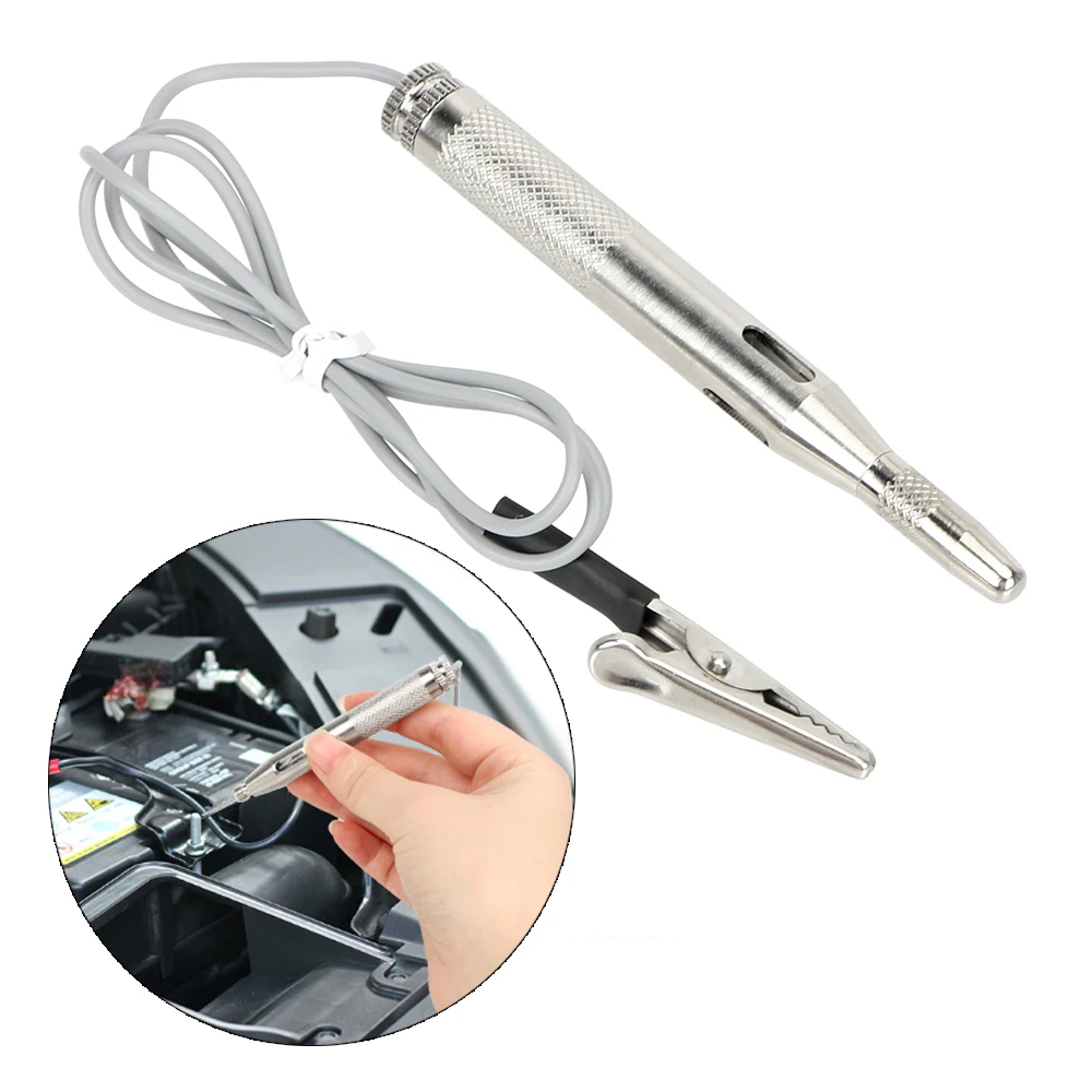 

LEEPEE Probe Lamp Auto Light Lamp Detector Copper Probe Light System Test Car Circuit Tester 6V-24V Voltage Test Pen