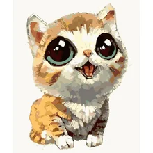 Тема животного DIY масляная живопись висячий Декор набор ручной работы картины по номерам на холсте домашний декор