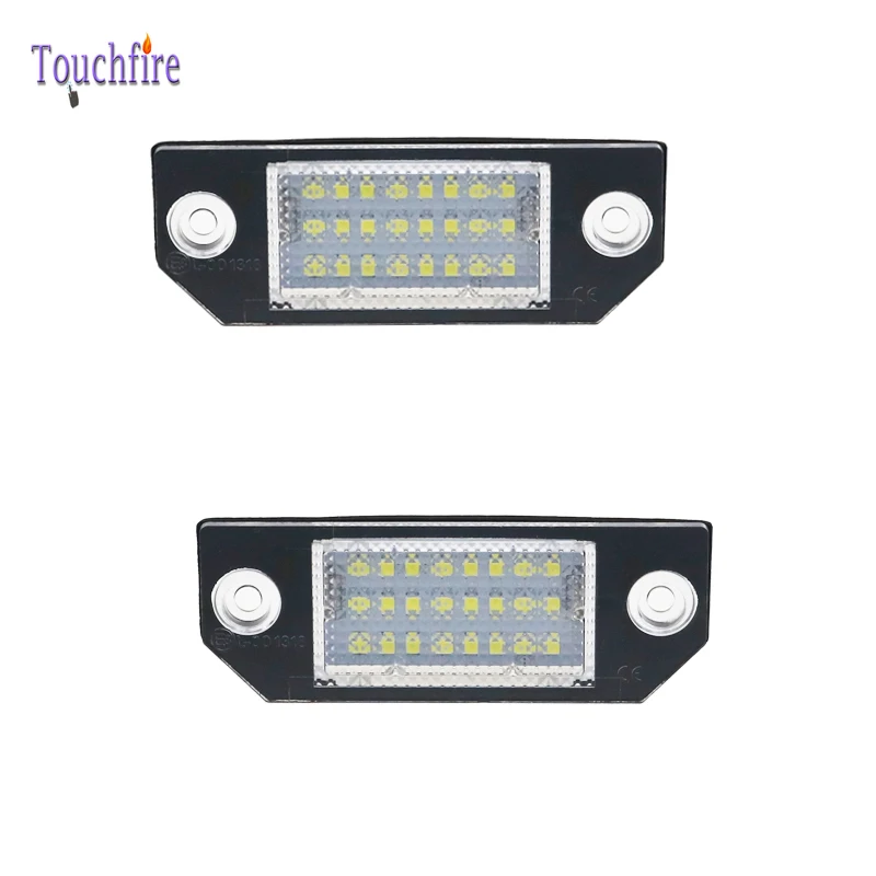 

2PCS 24 Car LED 3528 SMD LED License Number Plate Lights Car Bulbs For Ford Focus C-Max 2003-2018 MK2 2003-2018 White Canbus No