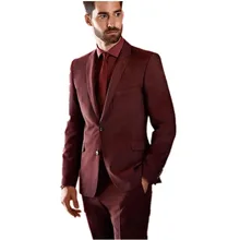 The Latest men suits fashio Groom suits Tuxedos Notch Lapel Men Wedding Prom Party Suits Best Man Suit custom (Jacket+Pants)