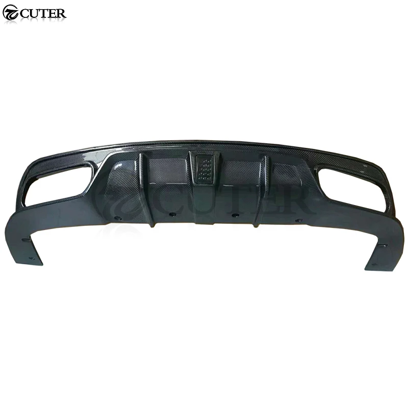 W117 CLA200 CLA45 натуральный бампер из углеродного волокна диффузор губа светодиодный