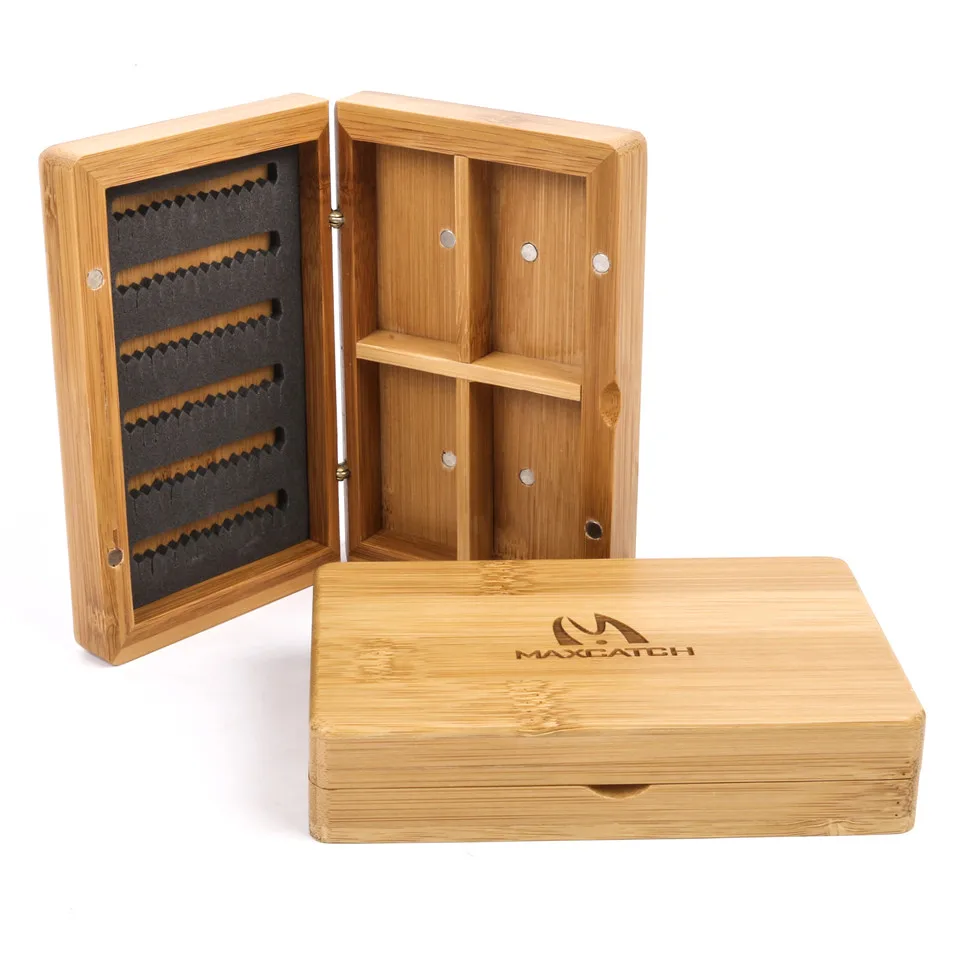 M MAXIMUMCATCH Maxcatch Slim Fly Fishing Box, Watepoof