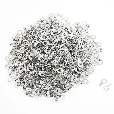 

1000 Pcs RNB2-6 Ring Tongue Type Non Insulated Terminals for AWG 16-14