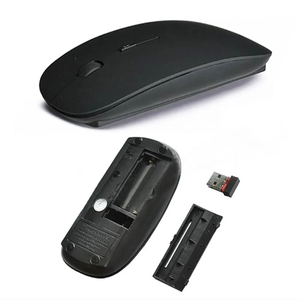 Популярная компьютерная мышь для ноутбука! Ультратонкая 2,4G оптическая беспроводная мышь USB приемник Беспроводная воздушная мышь