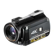 Профессиональная видеокамера 4K Full HD wifi Nightshot с сенсорным экраном 3,1 дюйма Встроенный микрофон для путешествий на открытом воздухе