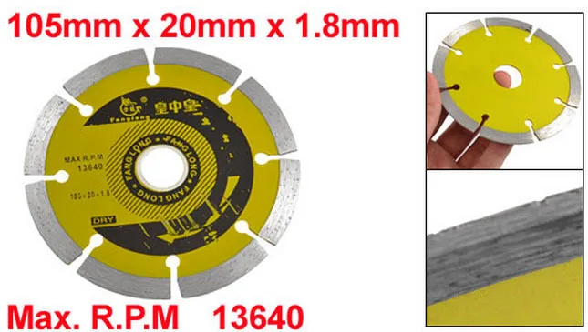 Tile Stone Cutting Wheel 105mm x 20mm 1.8mm Diamond Disc Saw Blade | Инструменты