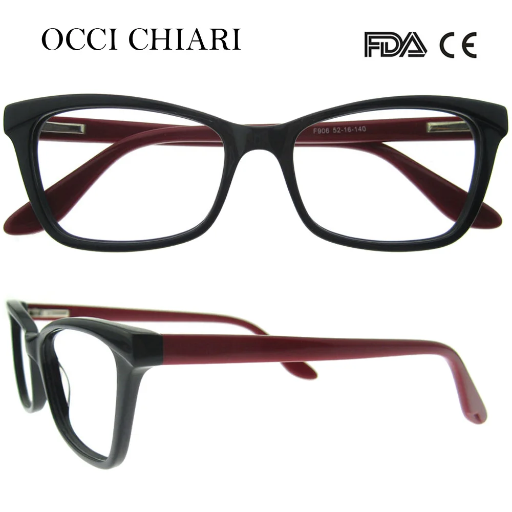 OCCI CHIARI 2018 Модные женские ацетатные очки с прозрачными линзами оправы для очков|eye
