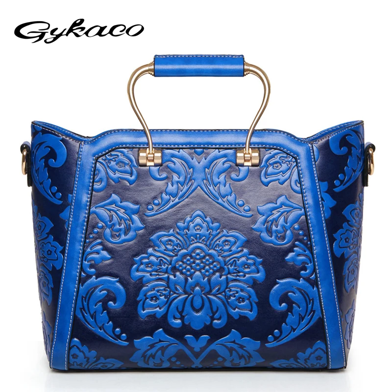 

Gykaeo Bridal Handbag Chinese Flowers Ethnic Style Crossbody Bags Handbags Women Famous Brands Floral Messenger Shoulder Bag