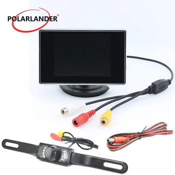 

3.5 inch TFT LCD Car Monitor long lisence platee rear view camera monitor Auto TV Car DVD Screen Backup Reverse Monitor Car