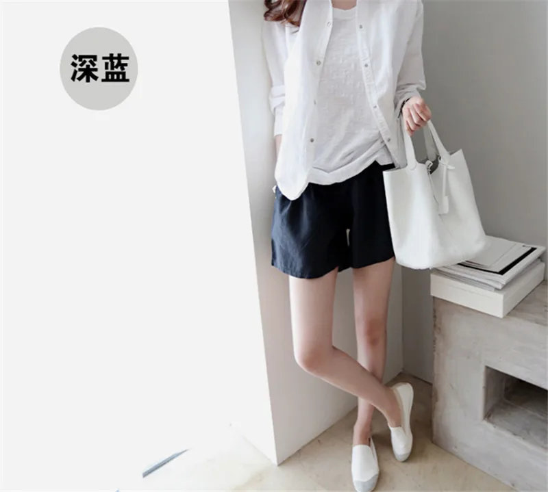 Poungdudu maternity pregnant women dress leggings cotton and linen pregnant women summer dress loose wide legs outside stomach