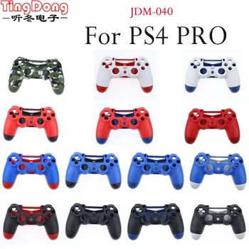 

Ting Dong Plastic Matte Black Blue Red Housing Shell Case for Sony PS4 Pro Wireless Controller Front Back Case