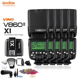 Godox Винг V860II V860II-S/N/C/F/O GN60 E-TTL HSS 1/8000 литий-ионный аккумулятор Speedlite Flash для sony Nikon canon Olympus Fujifilm