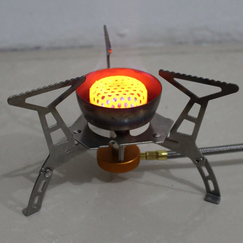

outdoor camping stove Split portable gas furnace folding windproof stove mini 3200W high power cooking furnace