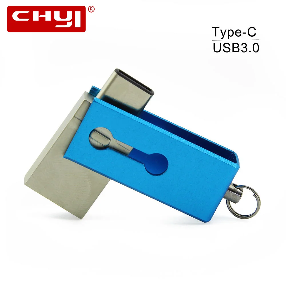 

CHYI OTG Type C 3.1 Pendrive USB 3.0 Flash Drive 16/32/64GB PC Tablet Smartphone Memory Stick Mini Pen Drive Gadget Double Plug