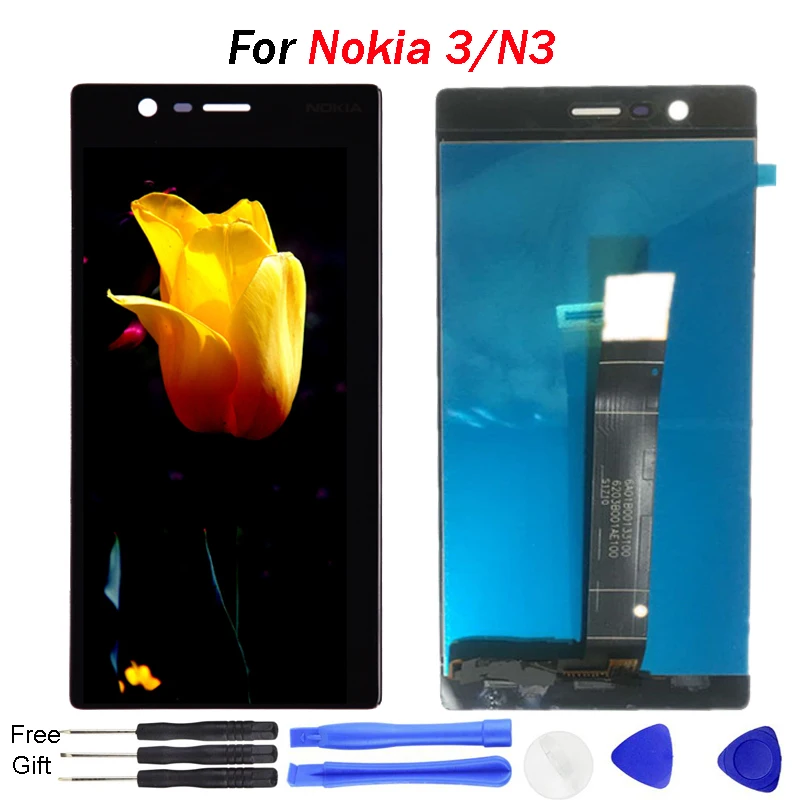 

Original For Nokia 3 LCD Display For Nokia3 Display LCD Touch Screen Digitizer Assembly Repair Replacement Parts N3 Free Tools