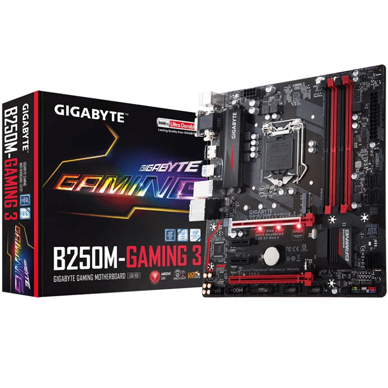 Для Gigabyte GA-B250M-Gaming 3 Материнская плата B250M-Gaming 3 B250 разъем LGA 1151 DDR4 USB3.0 SATA3.0