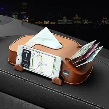 

Multi-Function Car Tissue Box Mobile Phone Bracket Auto Three In One Box