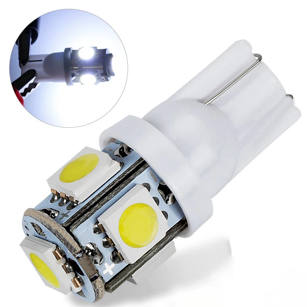 YSY большая акция T10 W5W 168 194 светодиодный светильник Янтарный Белый 5050 SMD 5