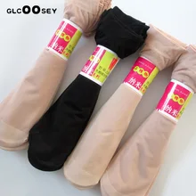 Распродажа, 20 штук, высокие эластичные бархатные короткие носки из спандекса, женские качественные носки, летние Прозрачные шелковые женские носки, 10 пар, черные