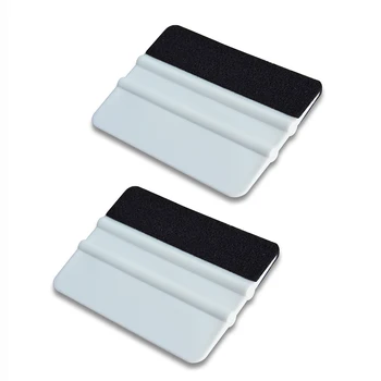 

EHDIS 2PCS White Plastic Squeegee Scraper Car Window Tint Film Tools Vinyl Carbon Fiber Wrap Scraper Household Cleaning Tools