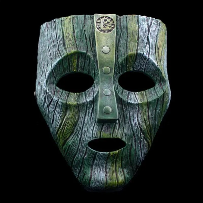 C4-Cameron Diaz Локи Хэллоуин смолы маски Джим Керри венецианские маски Бог озорства Маскарад Реплика Косплэй костюм реквизит - Цвет: Белый