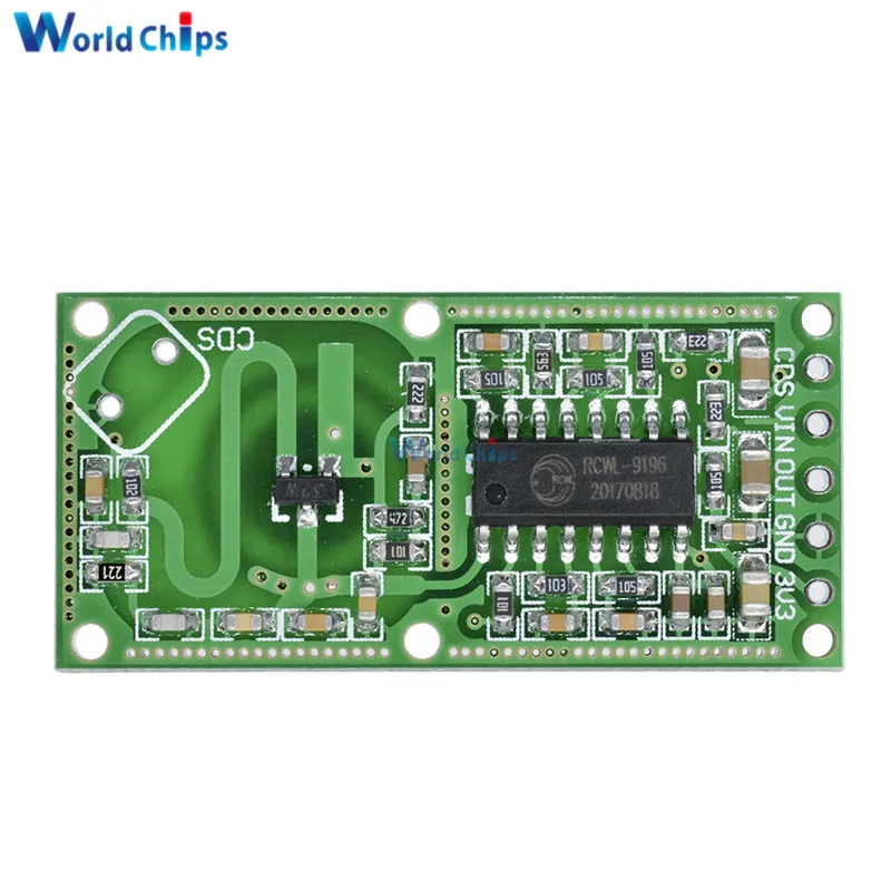 2 шт. RCWL-0516 RCWL 0516 микроволновый радар Датчик человеческого тела модуль индукционного переключателя выход 3,3 В