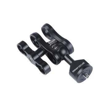 

MINIFOCUS 1'' Ball Adapter w/ 1/4" Screw Dual Ball Clamp Mount Kit for Diving Underwater photography DSLR camera
