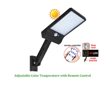 

remote control bracket solar street light Solar Light 48 LED Auto PIR cds Motion Sensor With Remote Control Garden spot l