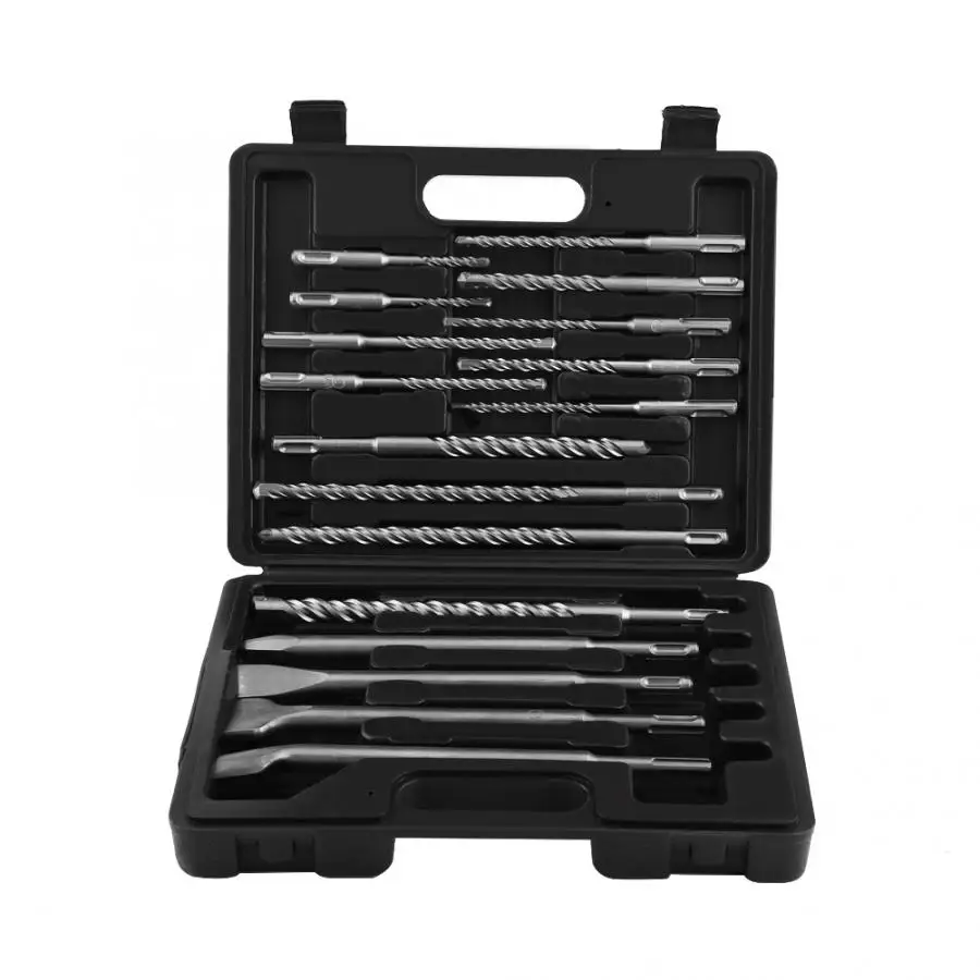 

17pcs Drill Bits and Chisels Set for Electric Rotary Hammers Concrete Drilling Bits Grooving Tools