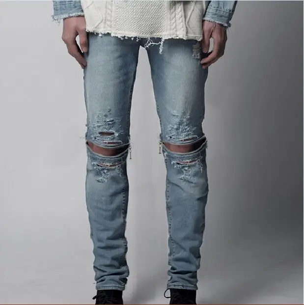 Light Wash Destroyed Skinny Jeans Mens – Global Trend Jeans Models Light wash destroyed skinny jeans mens - Light Wash Destroyed Skinny Jeans Mens – Global Trend Jeans Models