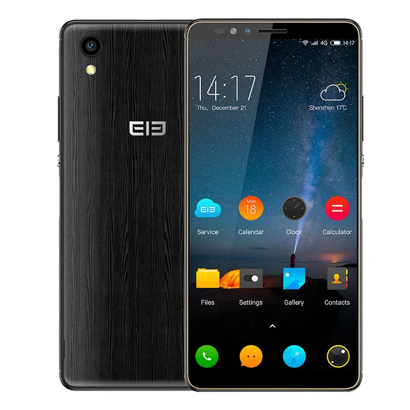 Elephone A2 5,4" 18: 9 мобильный телефон Android 8,1 MT6580 четырехъядерный HD+ 1 ГБ 8 ГБ 8 Мп+ 2 МП отпечатков пальцев ID смартфон