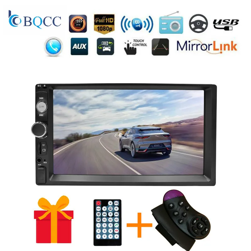 2DIN Автомобильная Радио 7 &quotDin HD мультимедиа сенсорного экрана плеер 2 авто MP5 Bluetooth