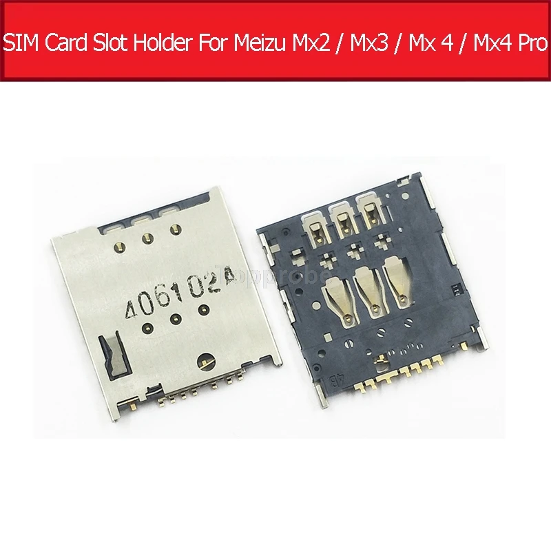 

Geniune SIM card slot holder connector for Meizu Mx2 Mx3 SIM card slot socket adapter For Meizu MX4 MX4 PRO SIM reader slot tray
