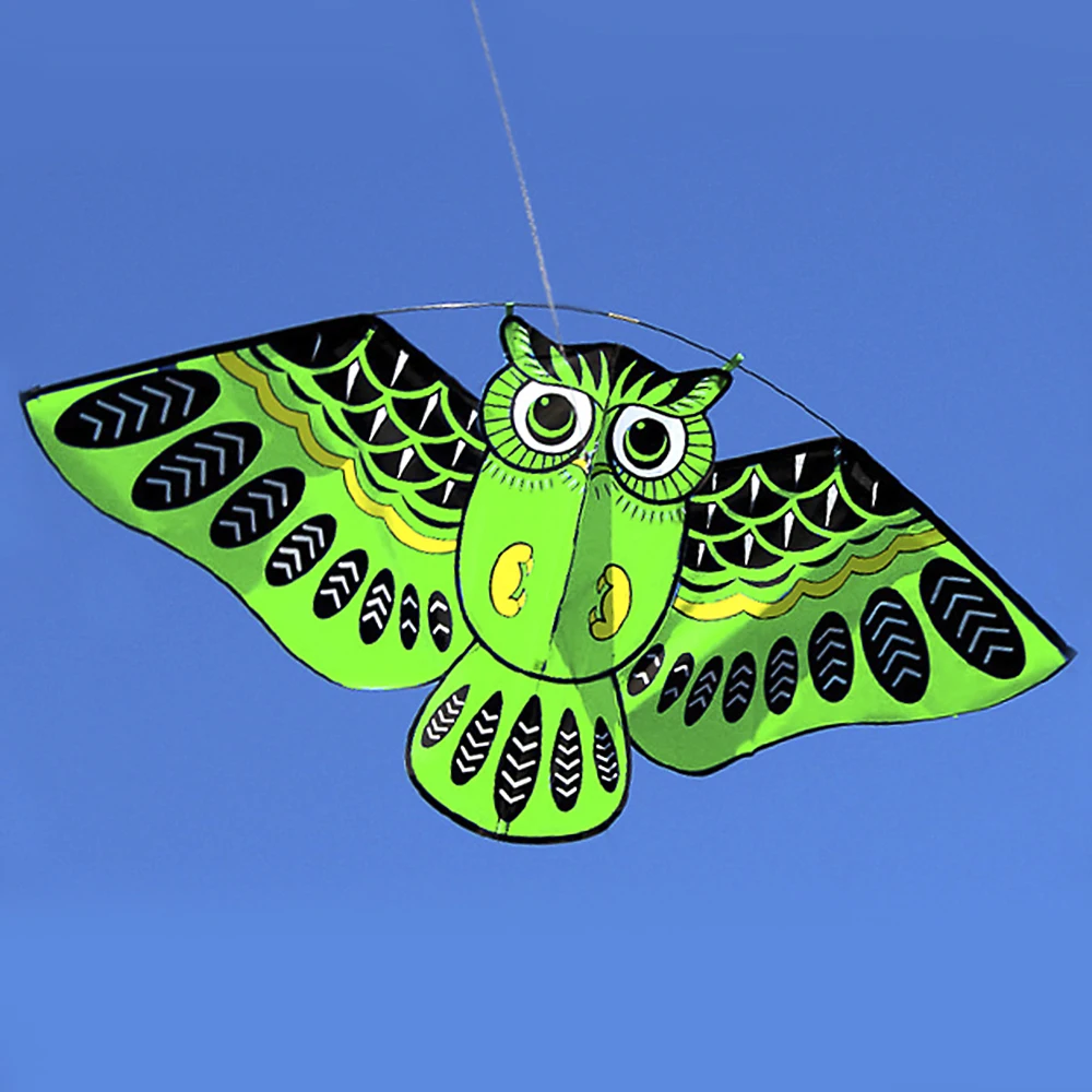43x20 дюймов красочные мультфильм сова воздушный змей с кайт линии открытый игрушка для детей подарок открытый инструмент