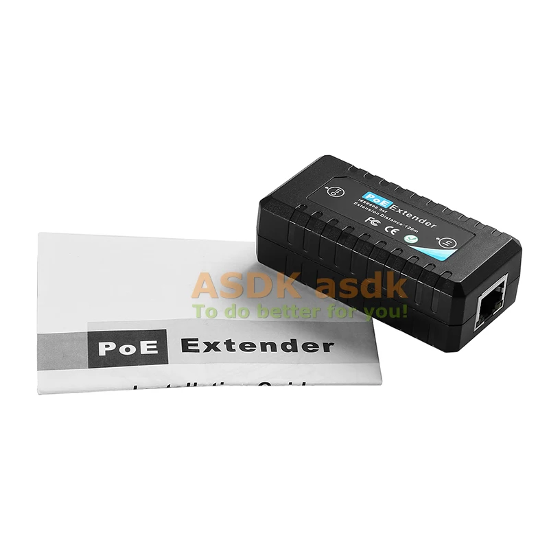 Удлинитель POE 10/100 Мбит/с 1 порт с IEEE 802.3af Стандартный вход/выход для ip камеры