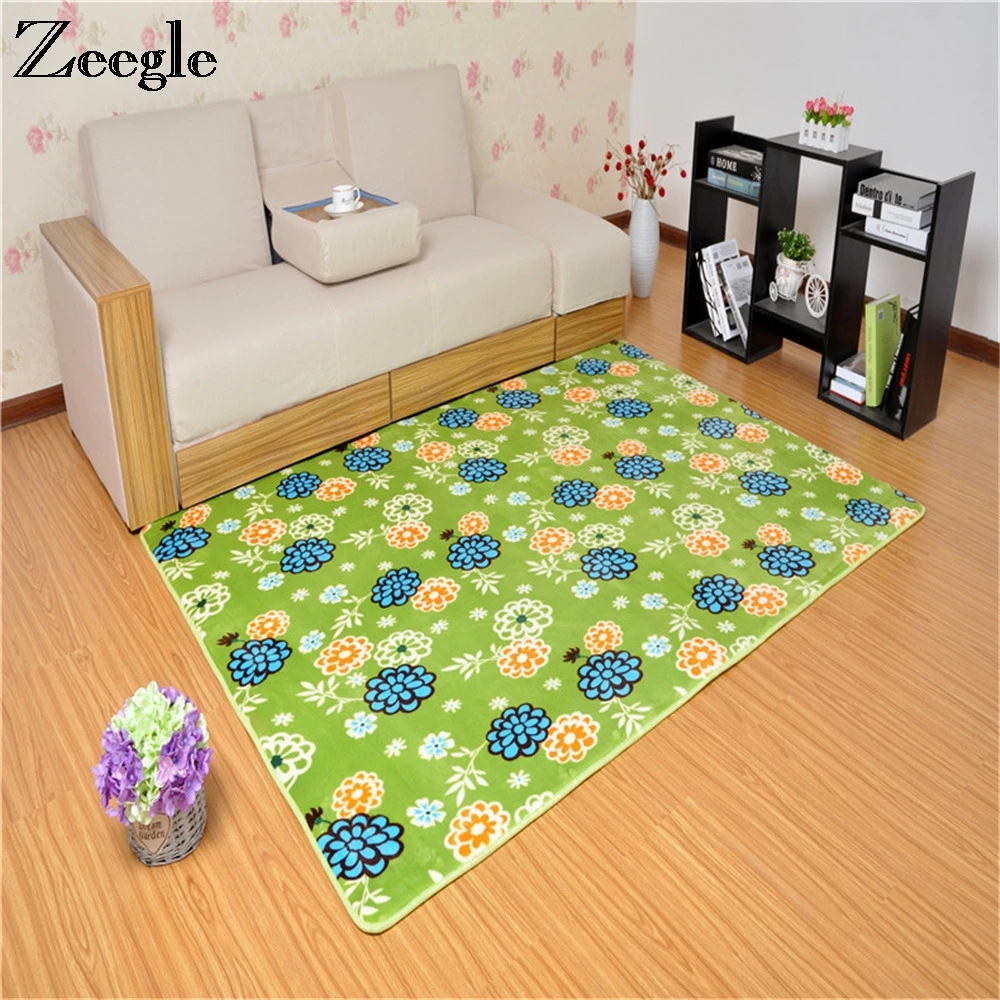 Zeegle для чистки ковров, для дома ковры коралловые бархатные ковры для гостиной Коврики Спальня нескользящий детский коврик для комнаты молитвенные коврики Carper детская комната