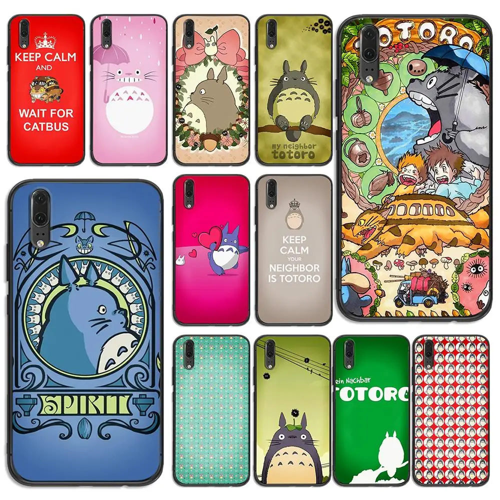 Мягкий телефон Totoro для huawei P8 P9 P10 P20 P30 Lite Pro P Smart 2016 2019 TPU силиконовый | Мобильные