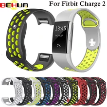 Цветной браслет для Fitbit Charge 2, спортивный силиконовый ремешок на запястье для Fitbit Charge 2, умный Браслет, умные аксессуары
