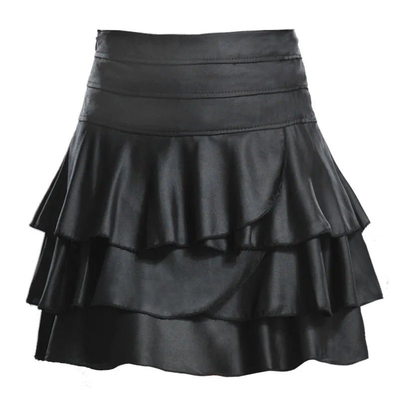 Осенняя модная женская зимняя повседневная юбка размера плюс 3XL, мини-юбка с высокой талией