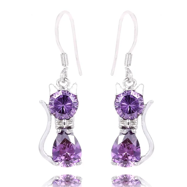 Buy SHUANGR Fashion Lovely Shiny Crystal Cat Kitten
