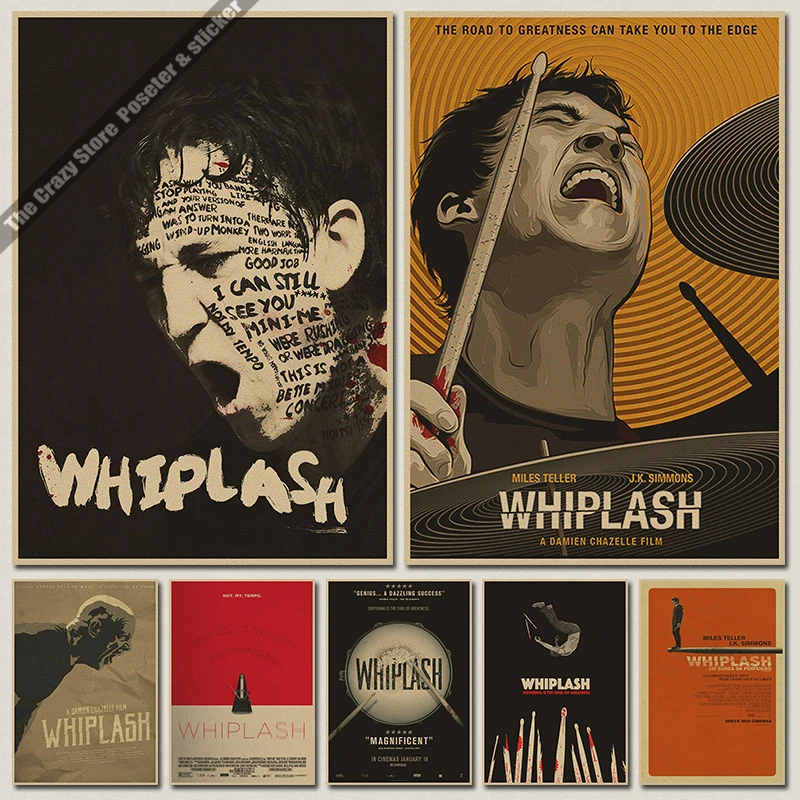 Whiplash Oscar vintage Poster retro kraft paper posters wallpaper paste wall stickerin Wall