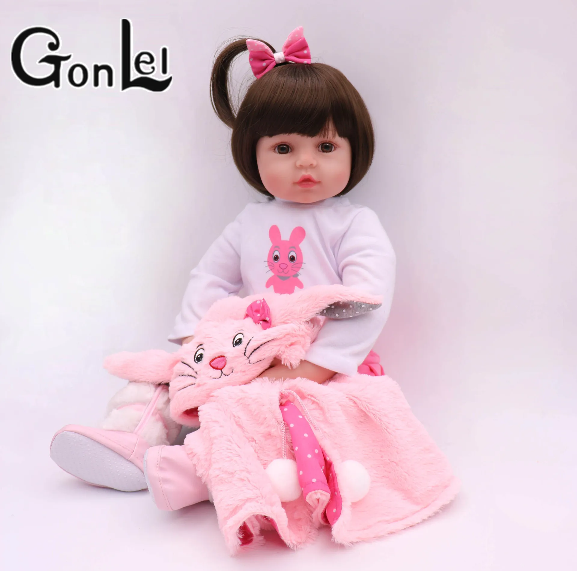 

48-58cm Soft Real Touch Silicone Boneca Bebes Reborn Silicone Reborn Toddler Baby Dolls Kids Birthday Christmas Gift Popular